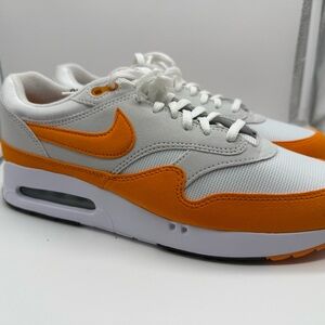 Nike Air Max White and Orange golf Shoes